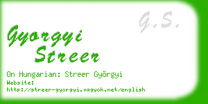 gyorgyi streer business card